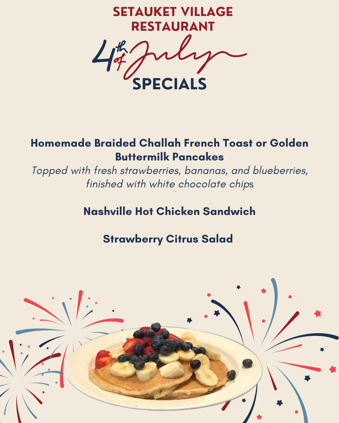 Beige & Red 4th Of July Menu (1)